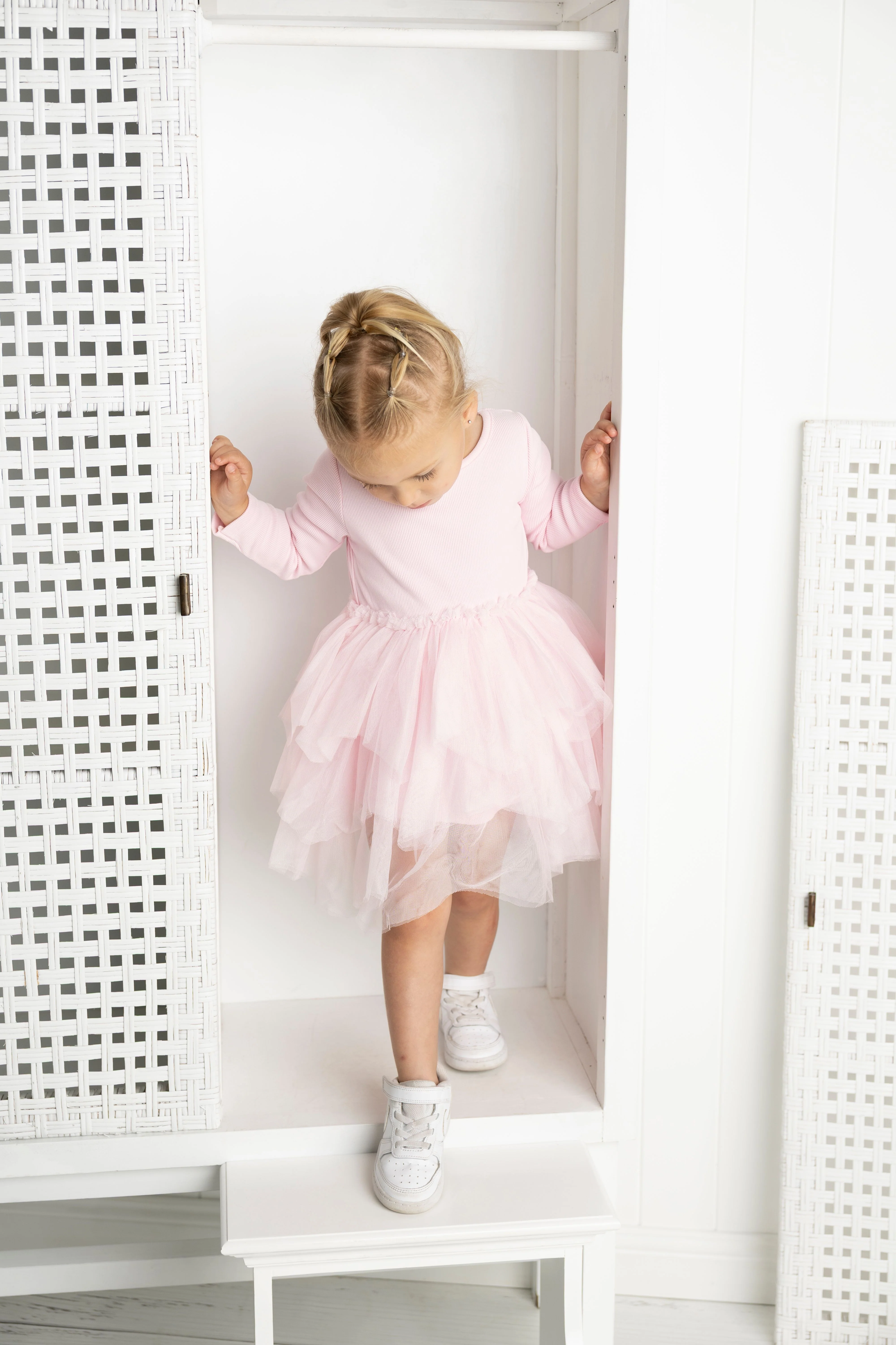 Scarlett Ribbed Fleece Shredded Tutu - Pink - Image 2