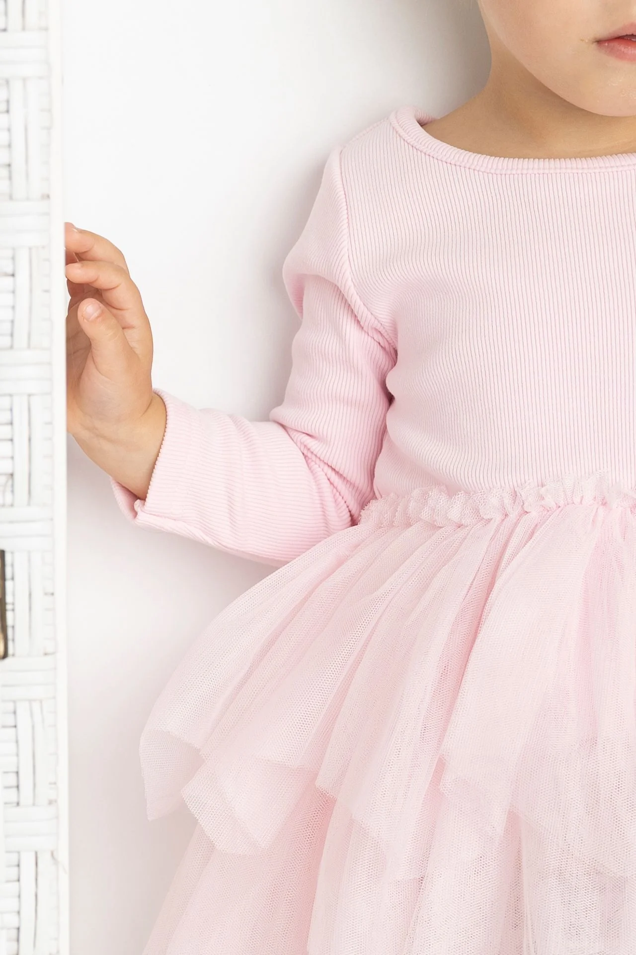 Scarlett Ribbed Fleece Shredded Tutu - Pink - Image 3