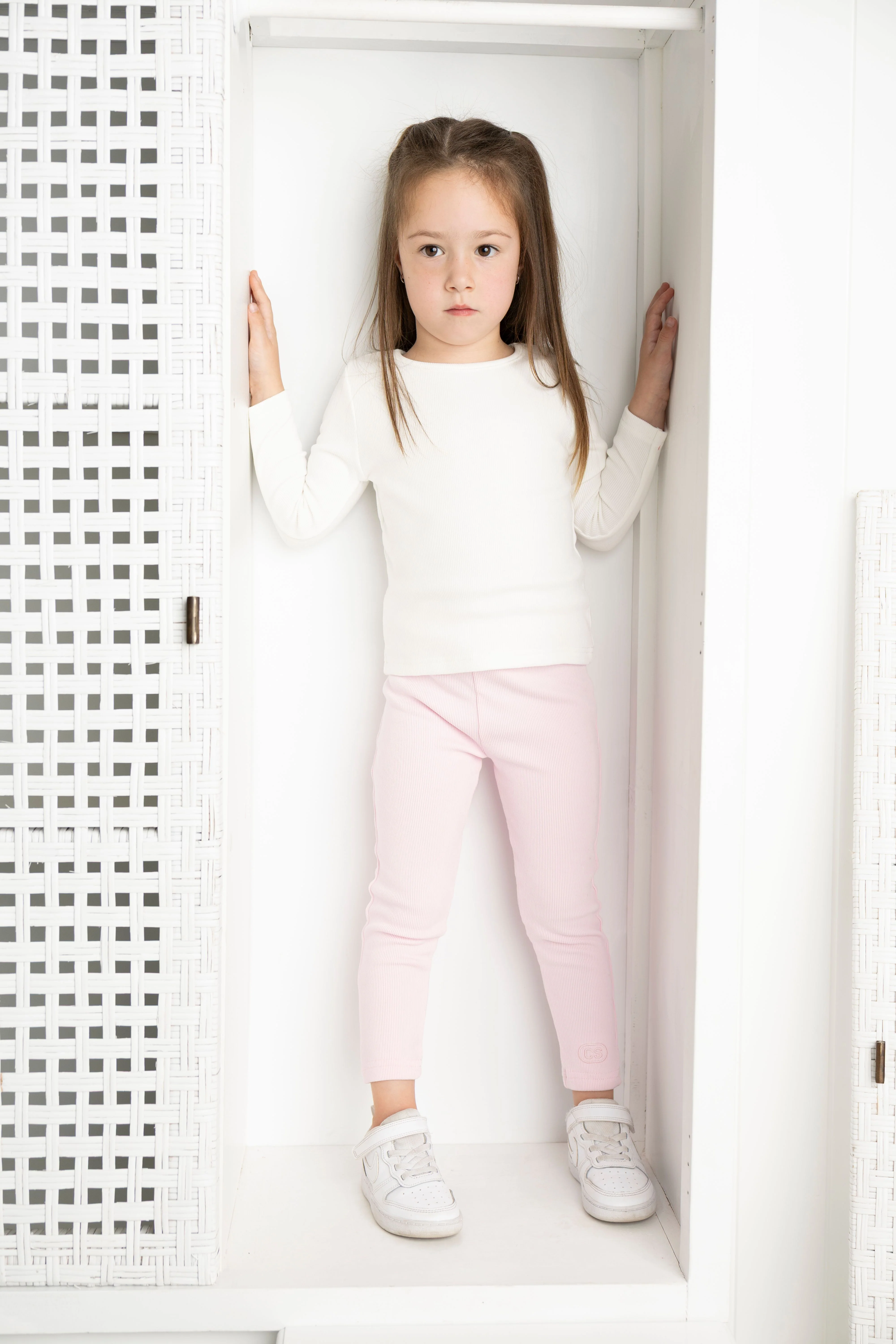 Scarlett Ribbed Fleece Top - Cream White