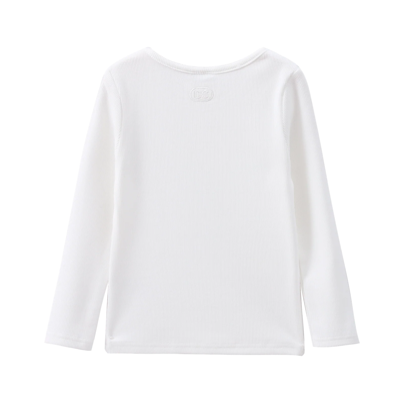 Scarlett Ribbed Fleece Top - Cream White - Image 3