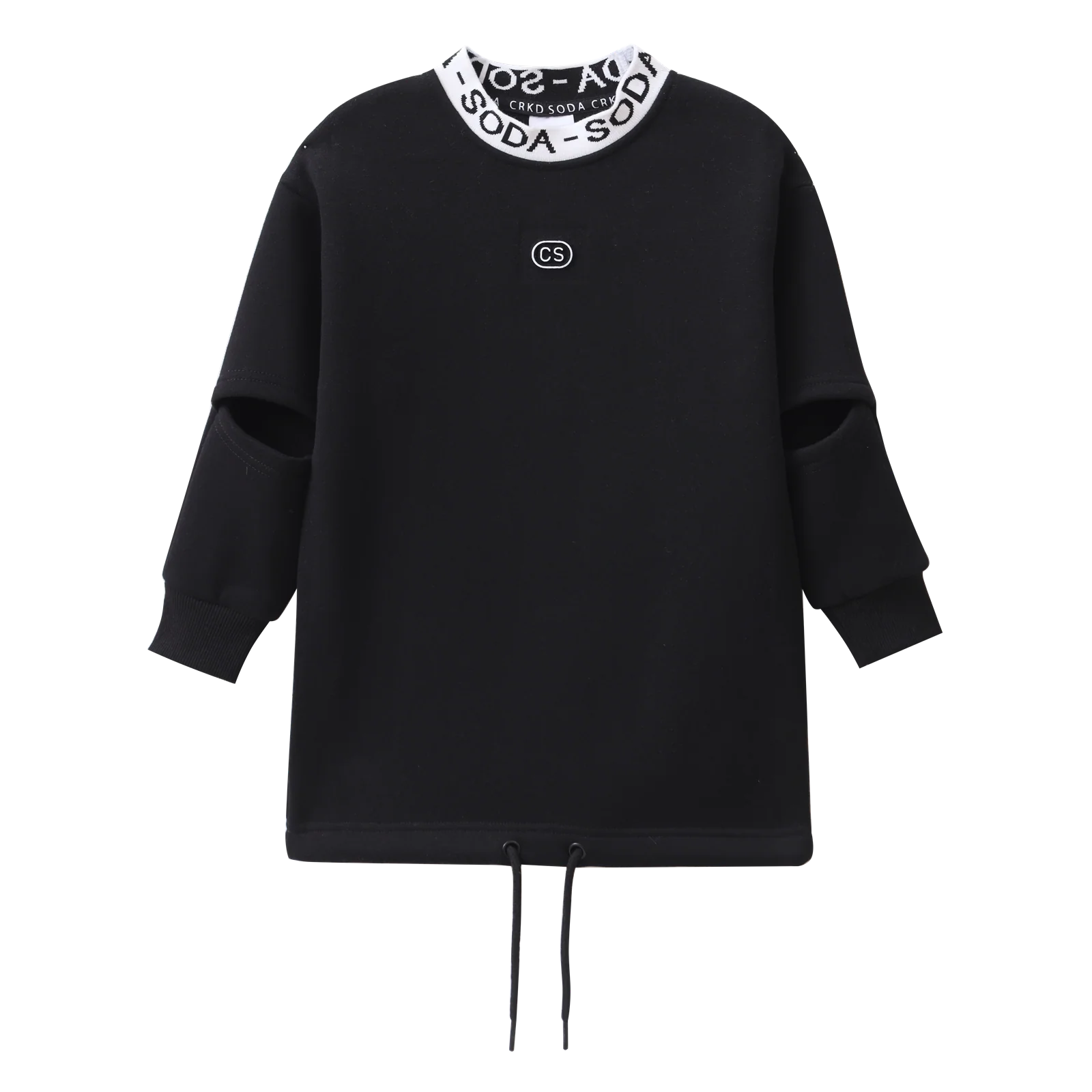 Scout Detailed Crew Dress - Black - Image 8