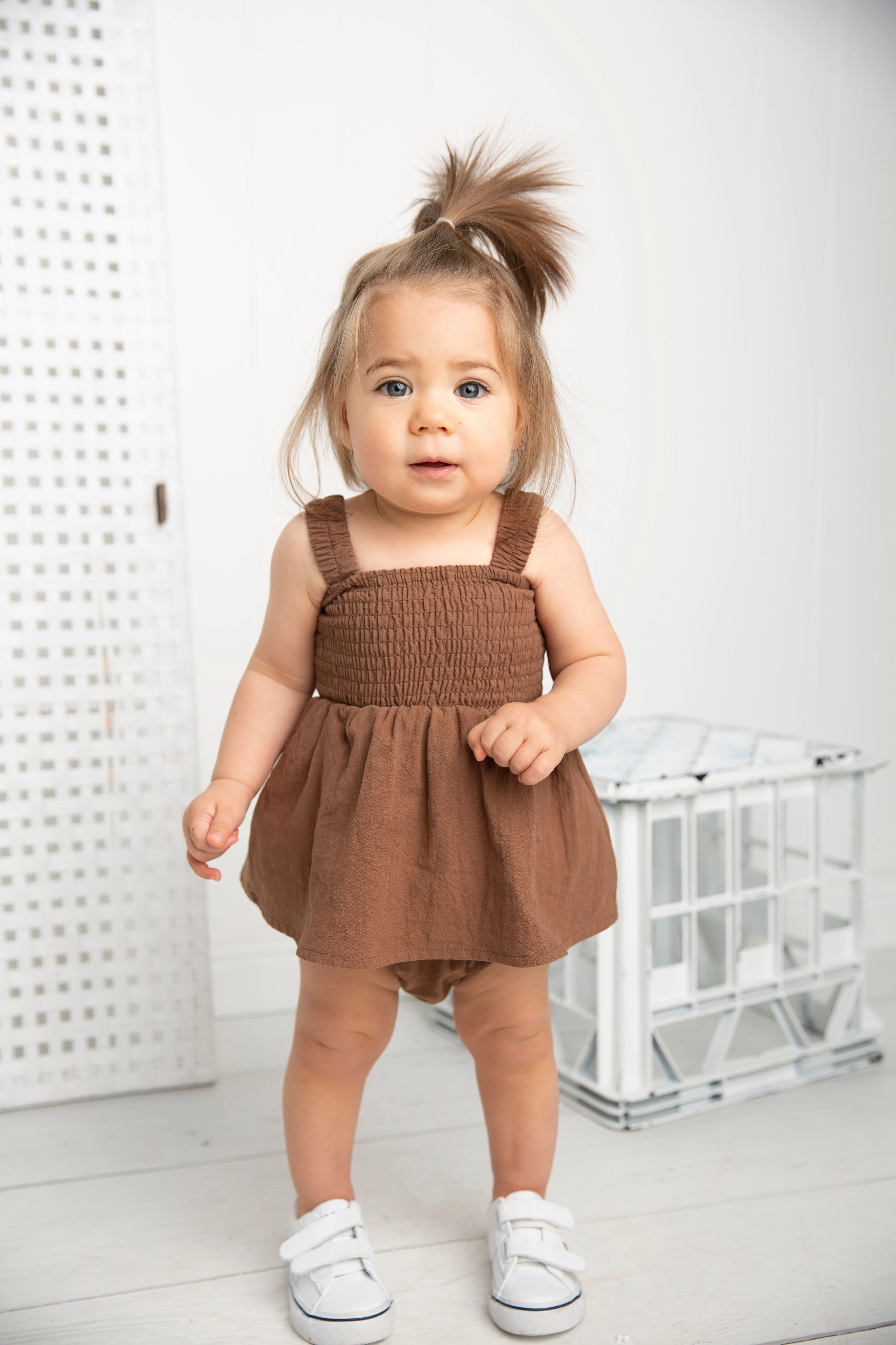 Skylar Bodysuit Dress - Mocha - Image 3
