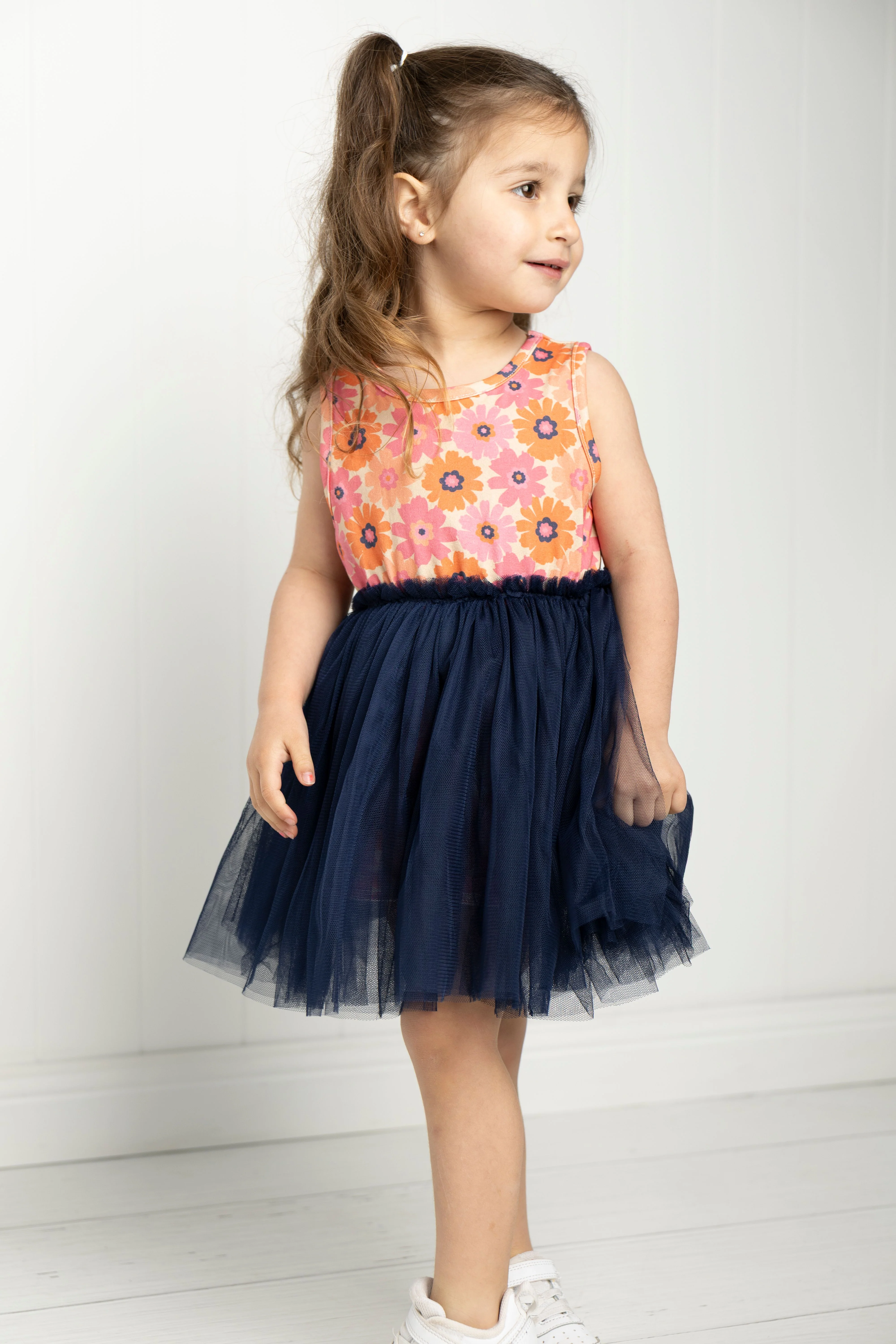 Summer Flower Straight Tutu - Navy - Image 7