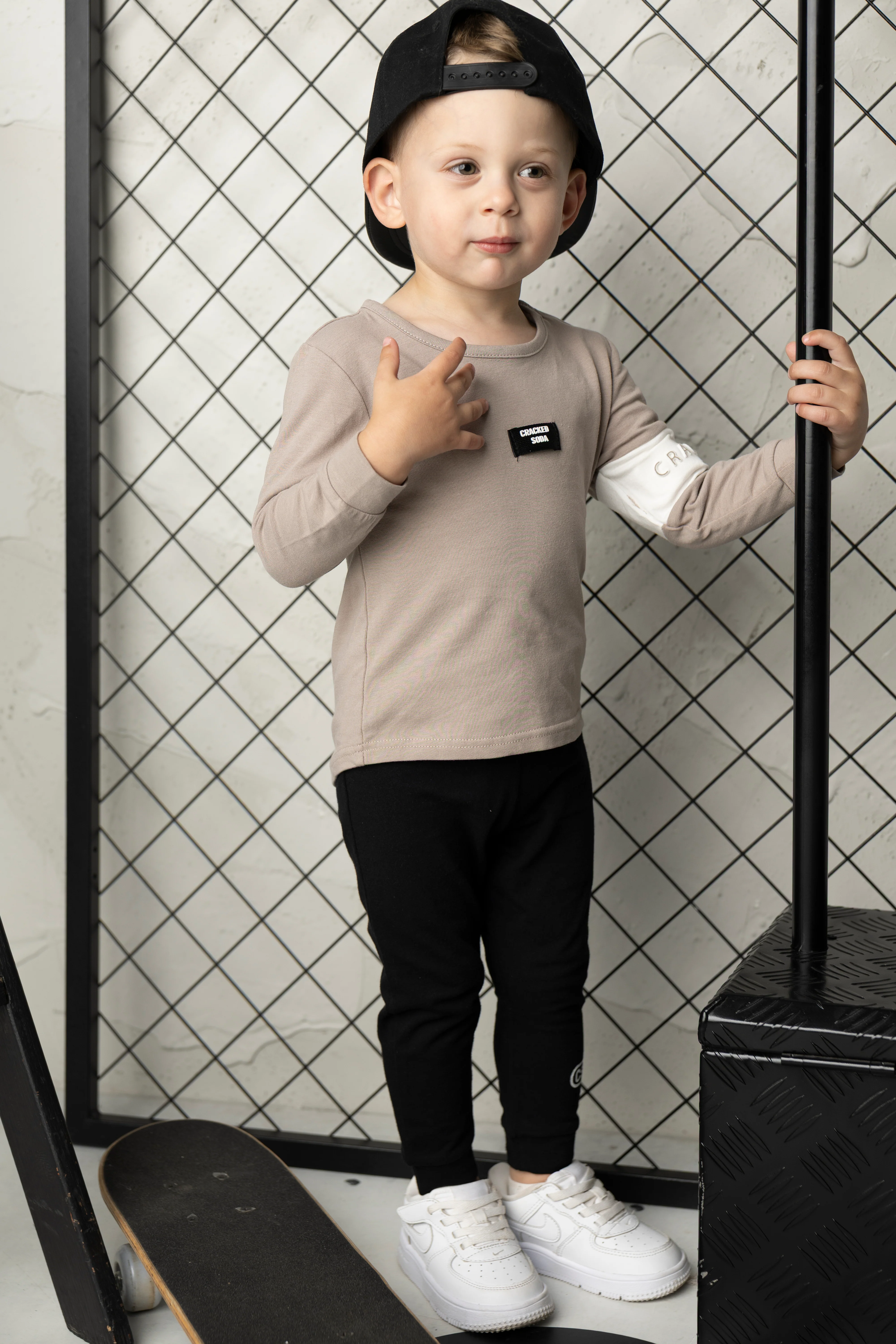 Theodore 2Pce Tee & Legging Set - Truffle - Image 2