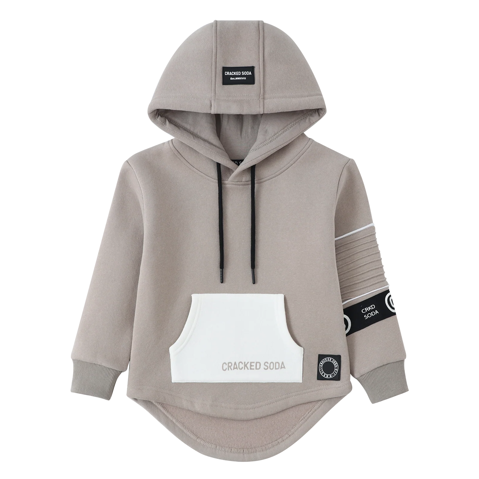 Theodore Pocket Hoodie - Truffle - Image 5