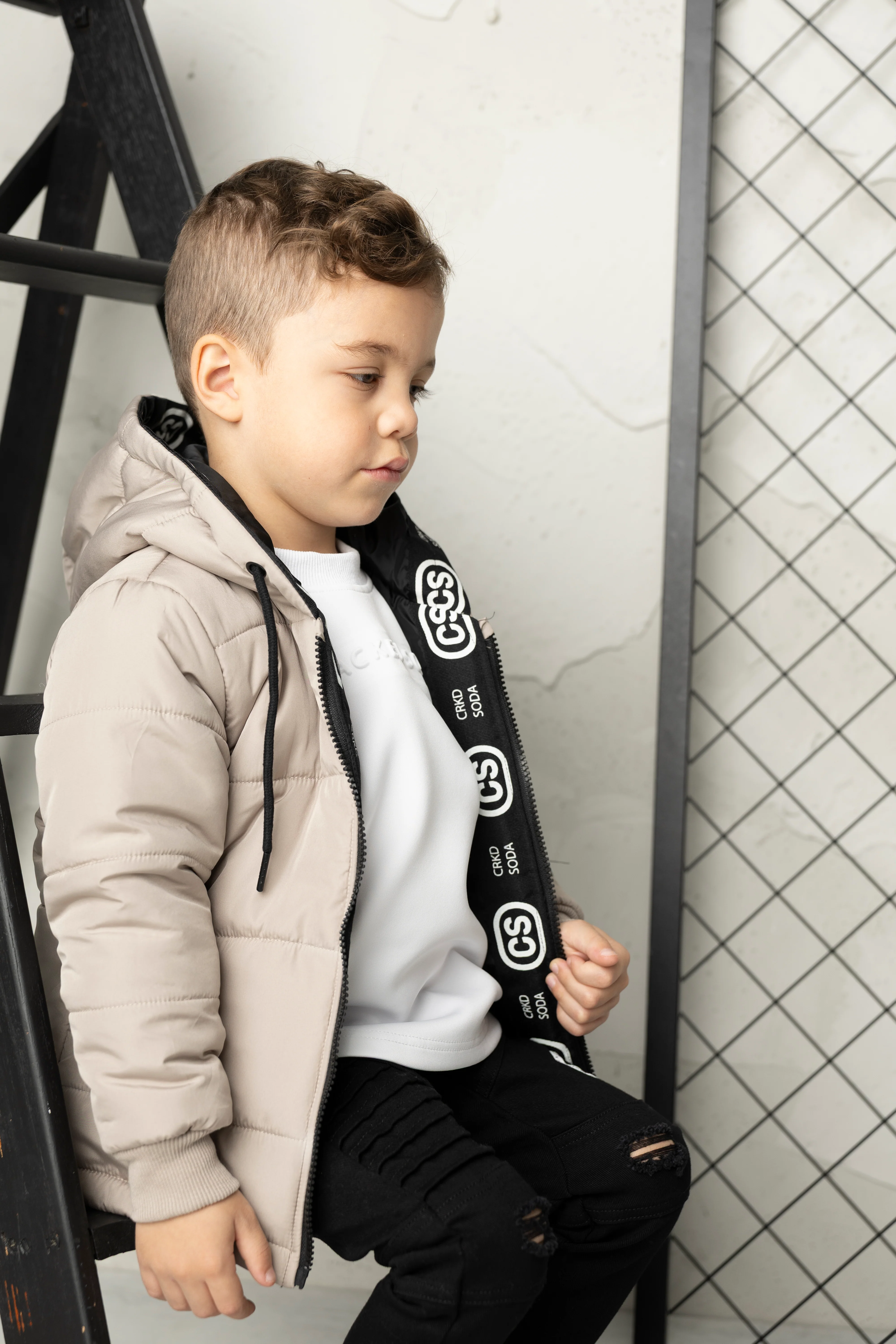 Theodore Puff Jacket - Truffle - Image 5