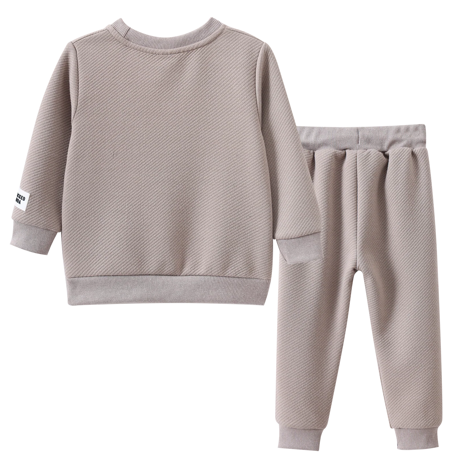 Theodore Quilted Crew Set - Truffle - Image 5