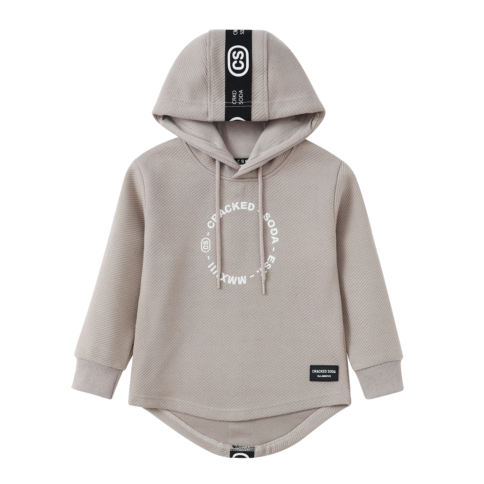 Theodore Quilted Hoodie - Truffle - Image 5