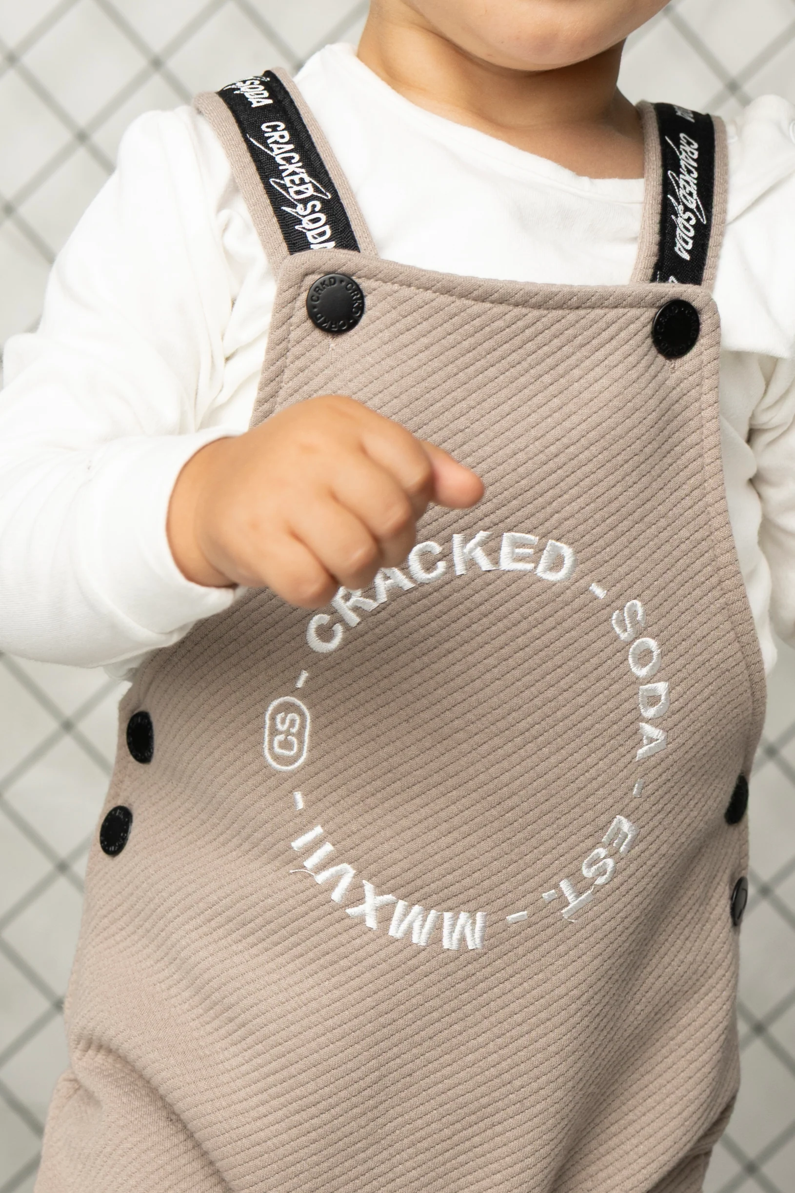 Theodore Quilted Overall Set - Truffle - Image 2
