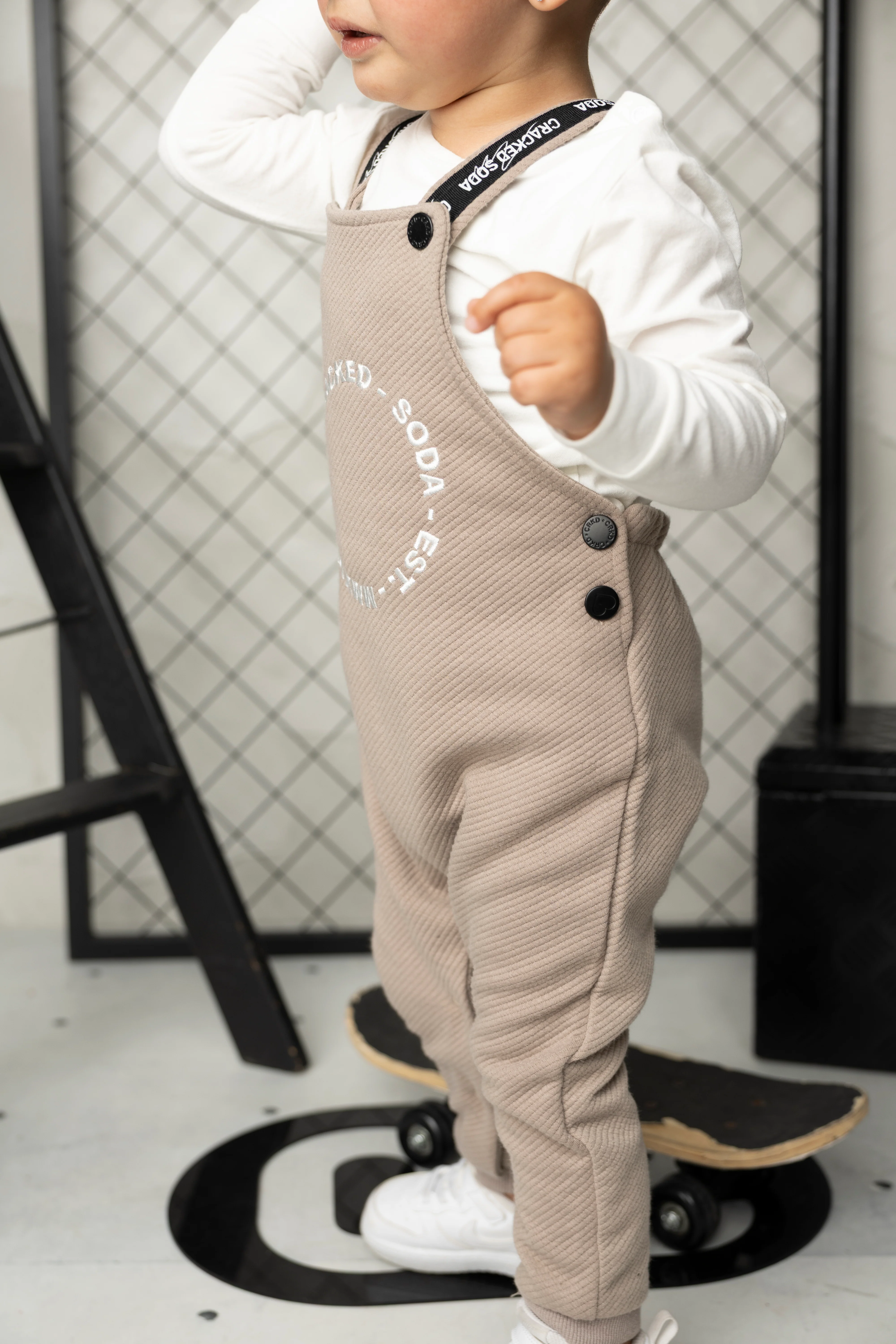 Theodore Quilted Overall Set - Truffle - Image 3