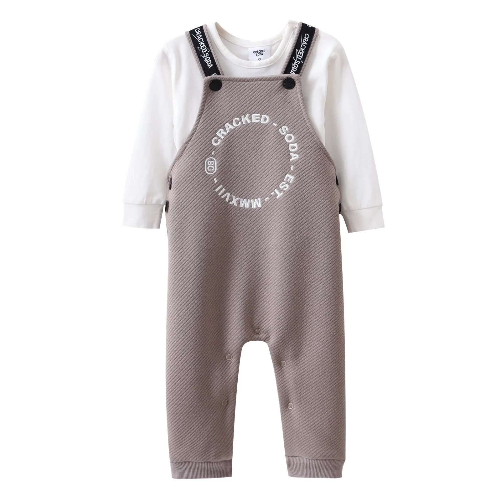 Theodore Quilted Overall Set - Truffle - Image 4
