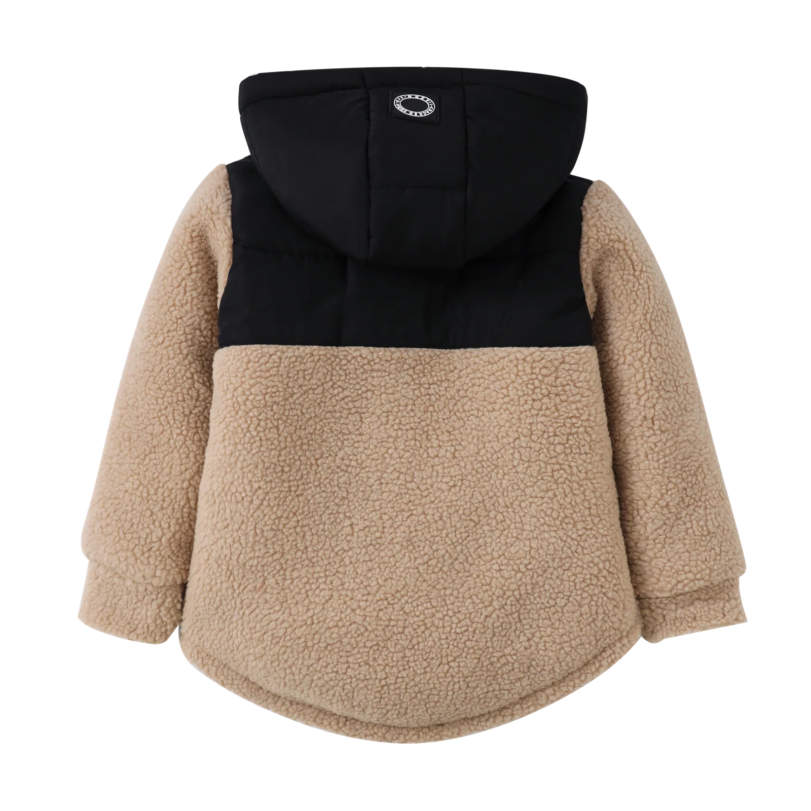Theodore Textured Puff Jacket - Black/Truffle - Image 5