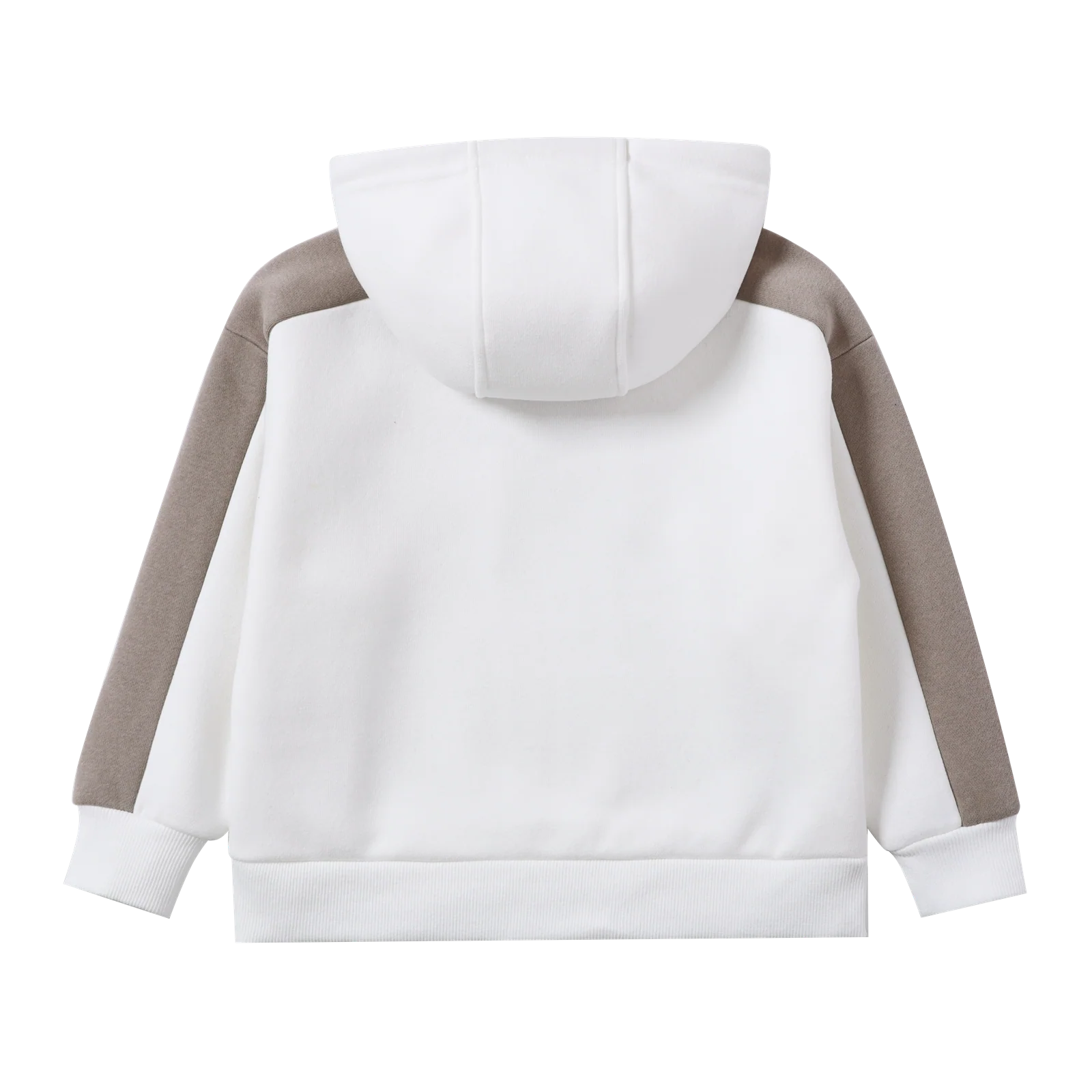 Theodore White Essential Hoodie - White/Truffle - Image 6