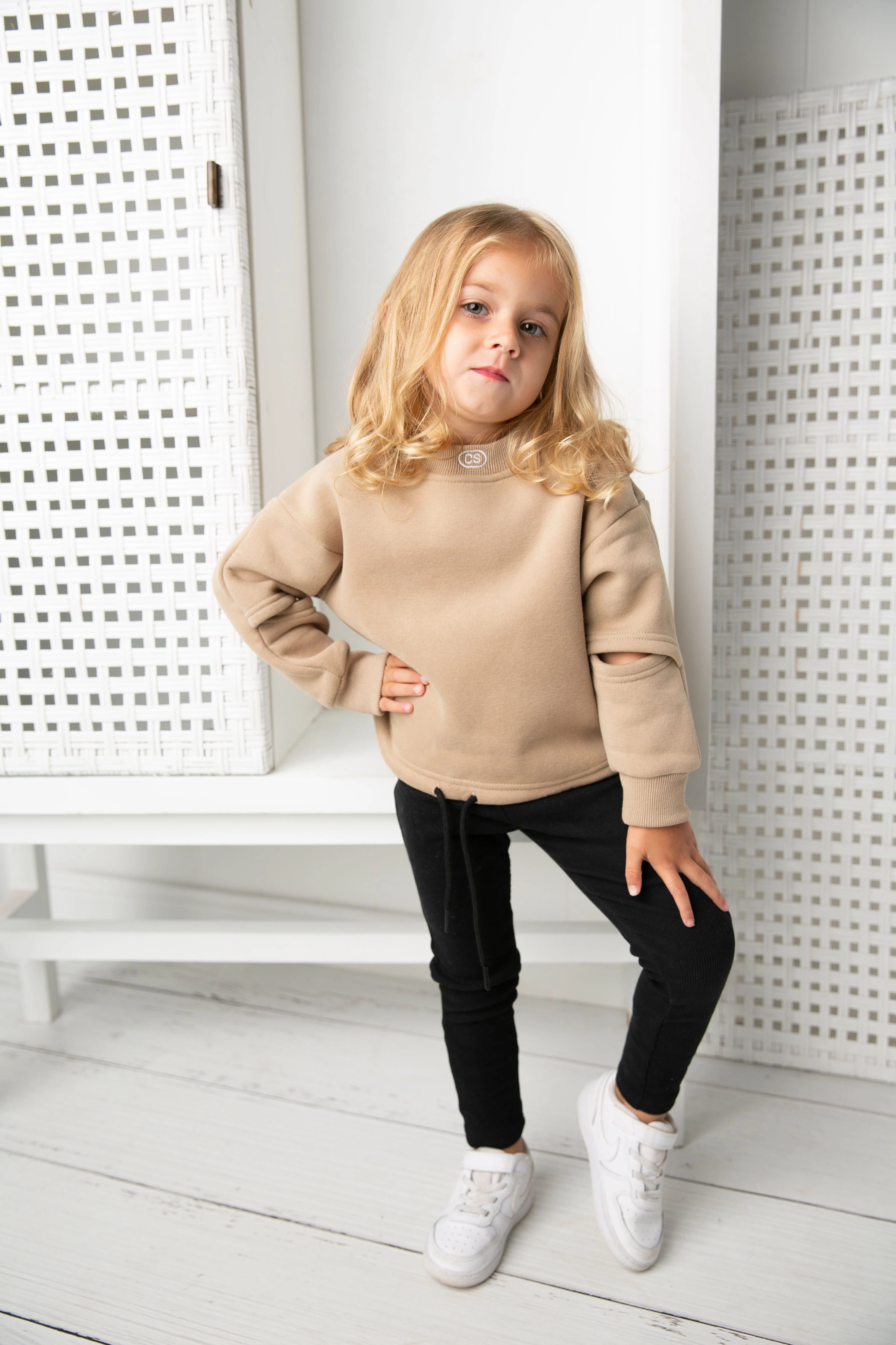 Vienna Cut Out Sleeve - Biscuit - Image 3