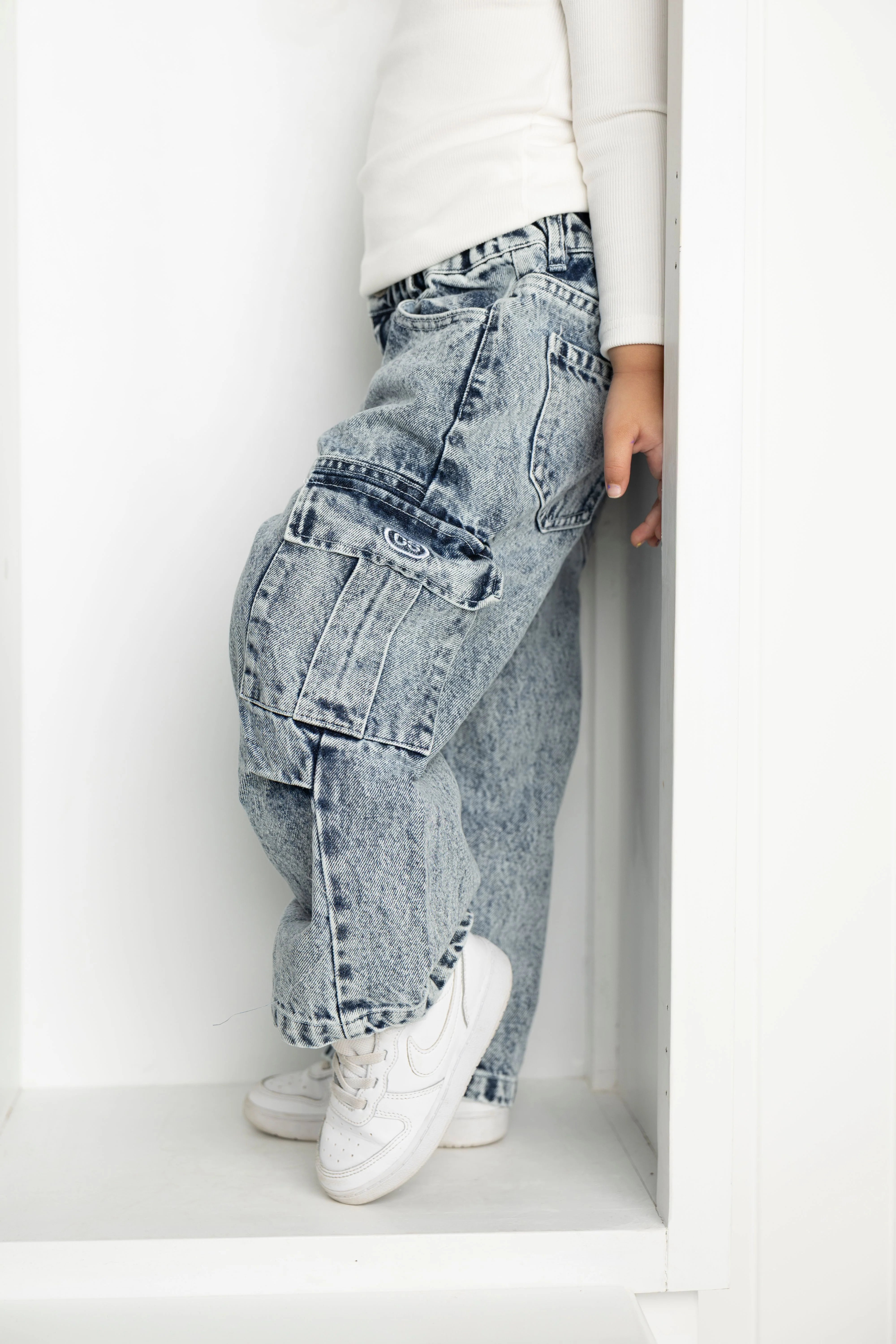 Willow Detailed Denim Pants - Denim Blue - Image 6