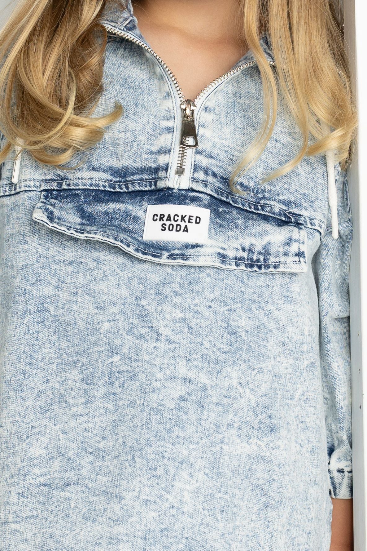 Willow Detailed Dress - Denim Blue - Image 4