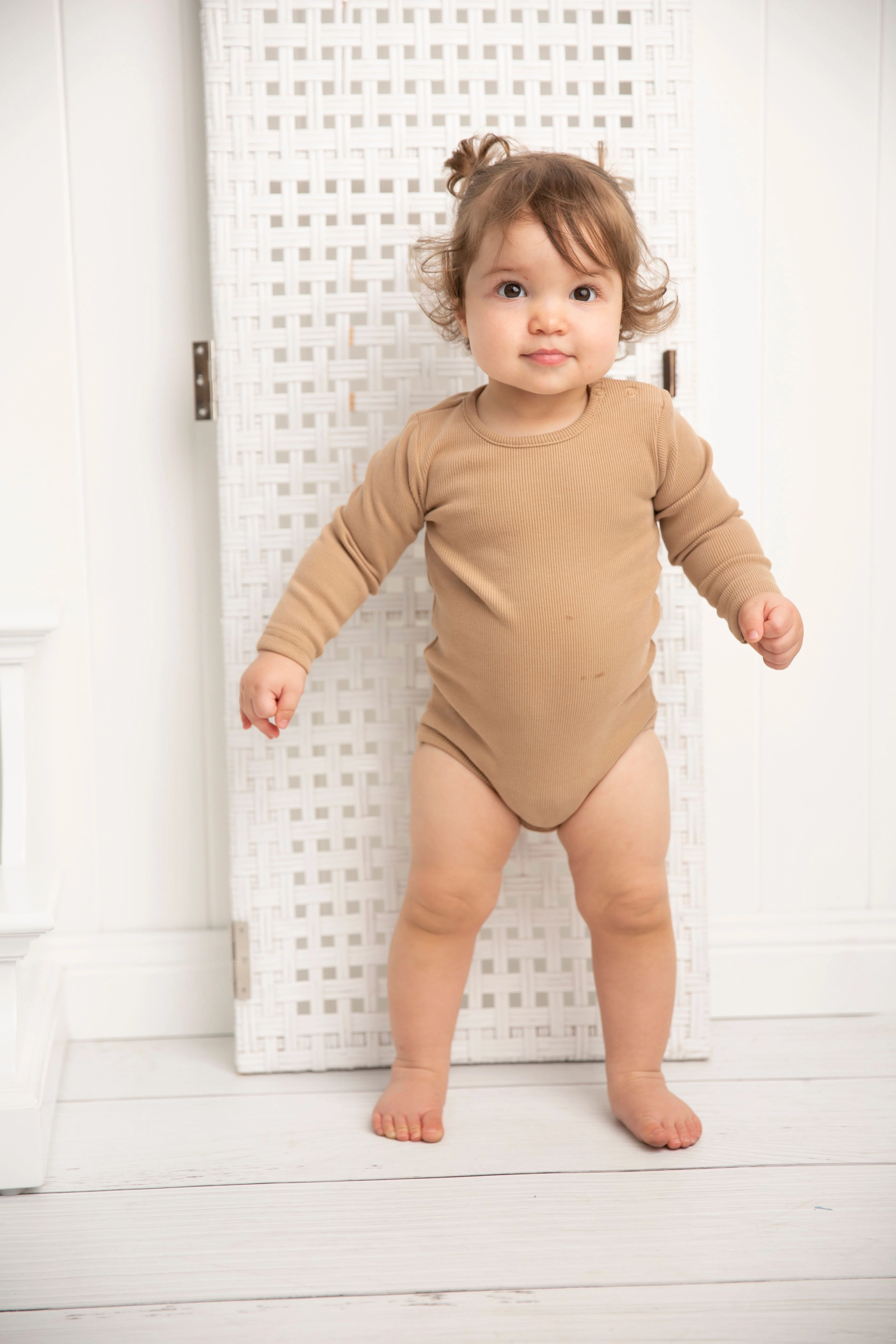 Winter Ribbed Fleece Bodysuit - Biscuit - Image 6