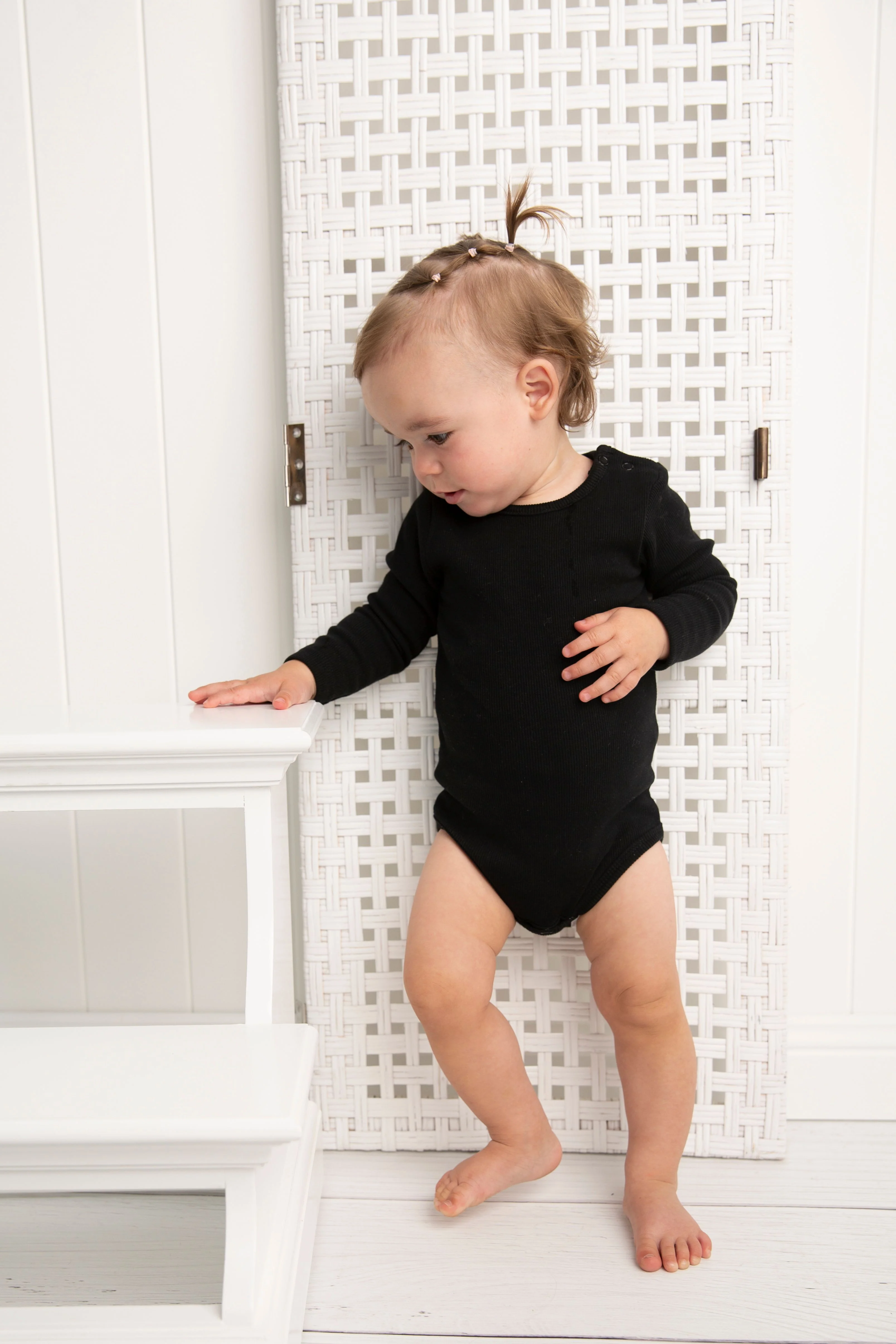 Winter Ribbed Fleece Bodysuit - Black - Image 4