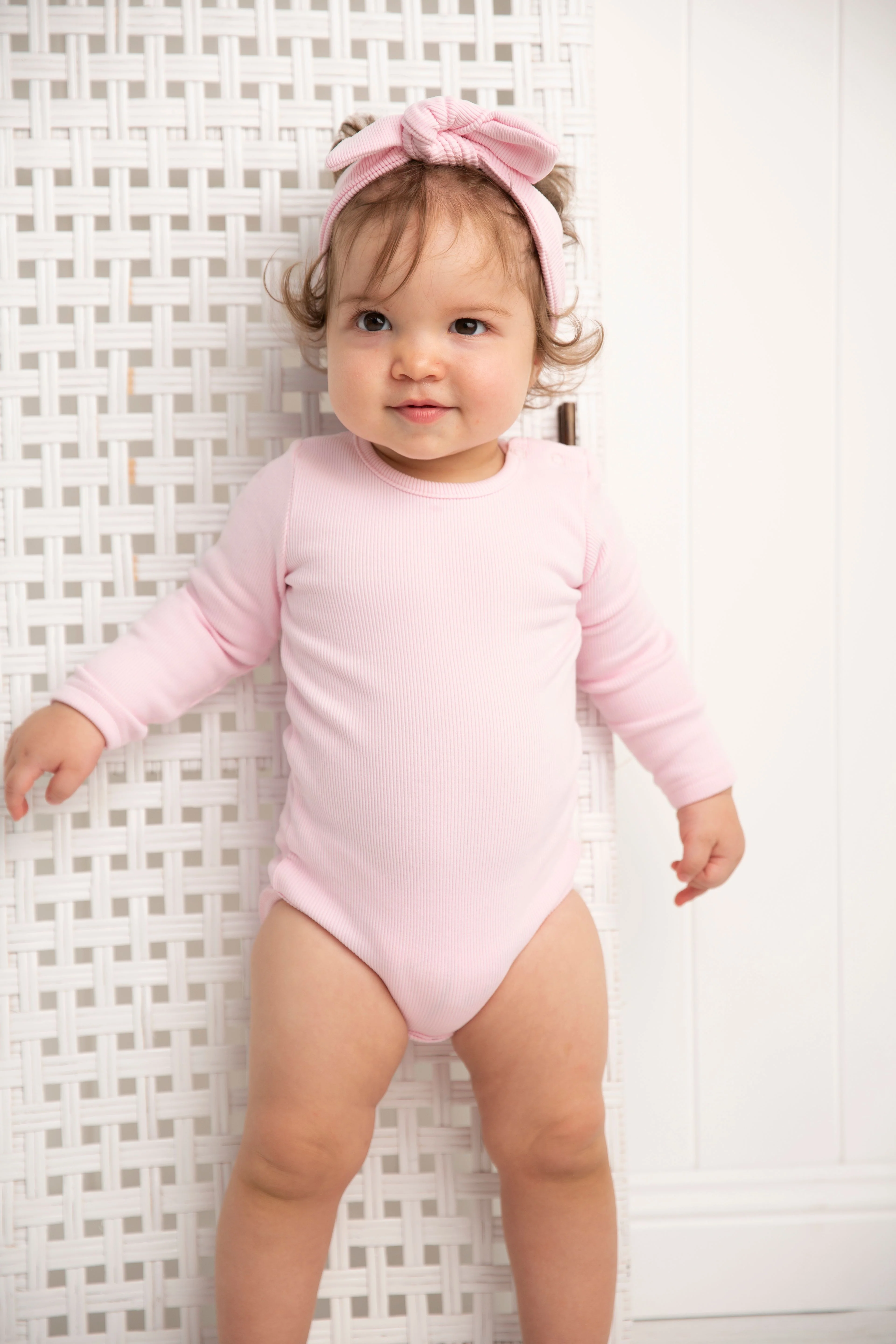 Winter Ribbed Fleece Bodysuit - Pink - Image 3