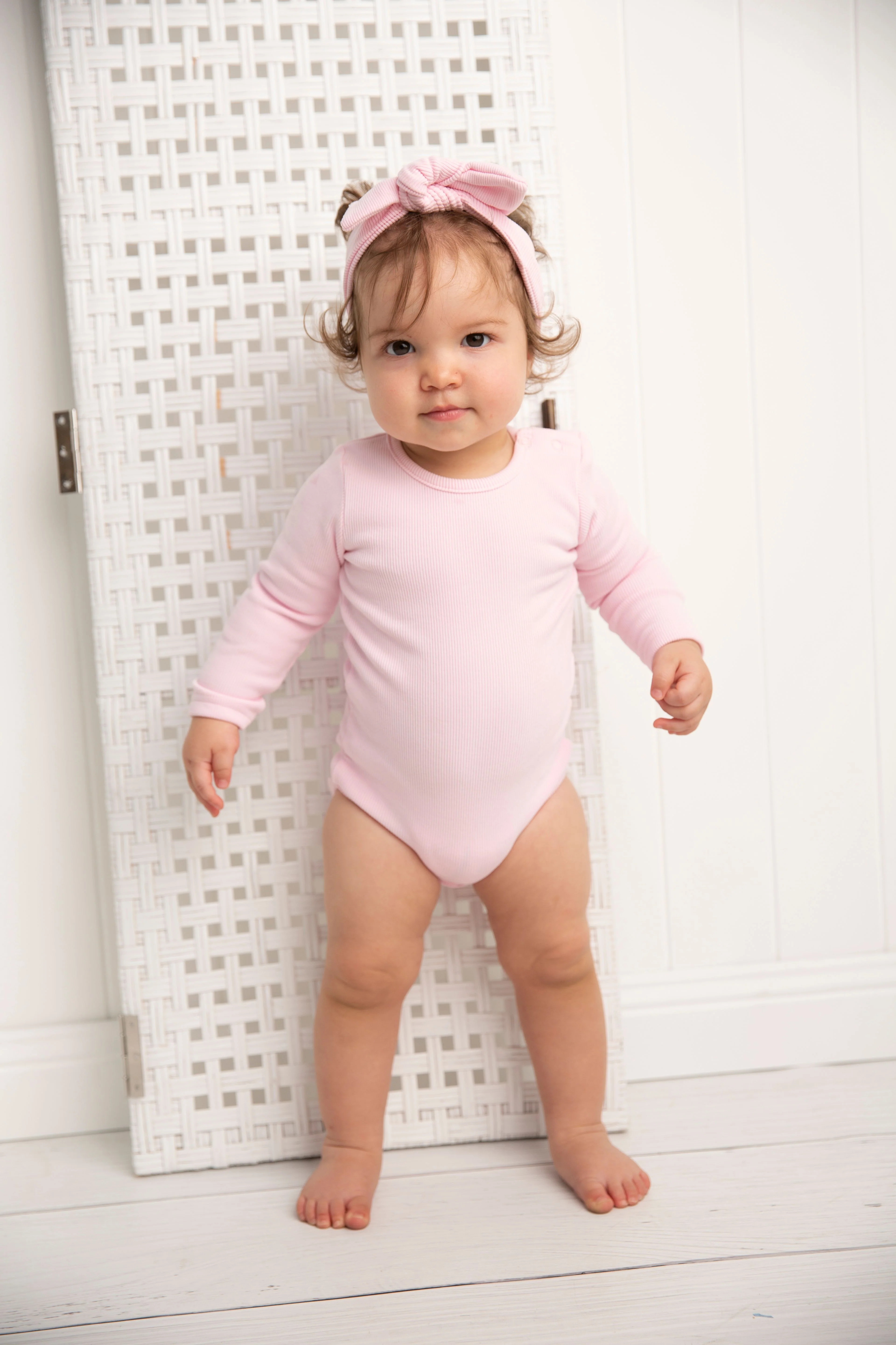 Winter Ribbed Fleece Bodysuit - Pink - Image 4
