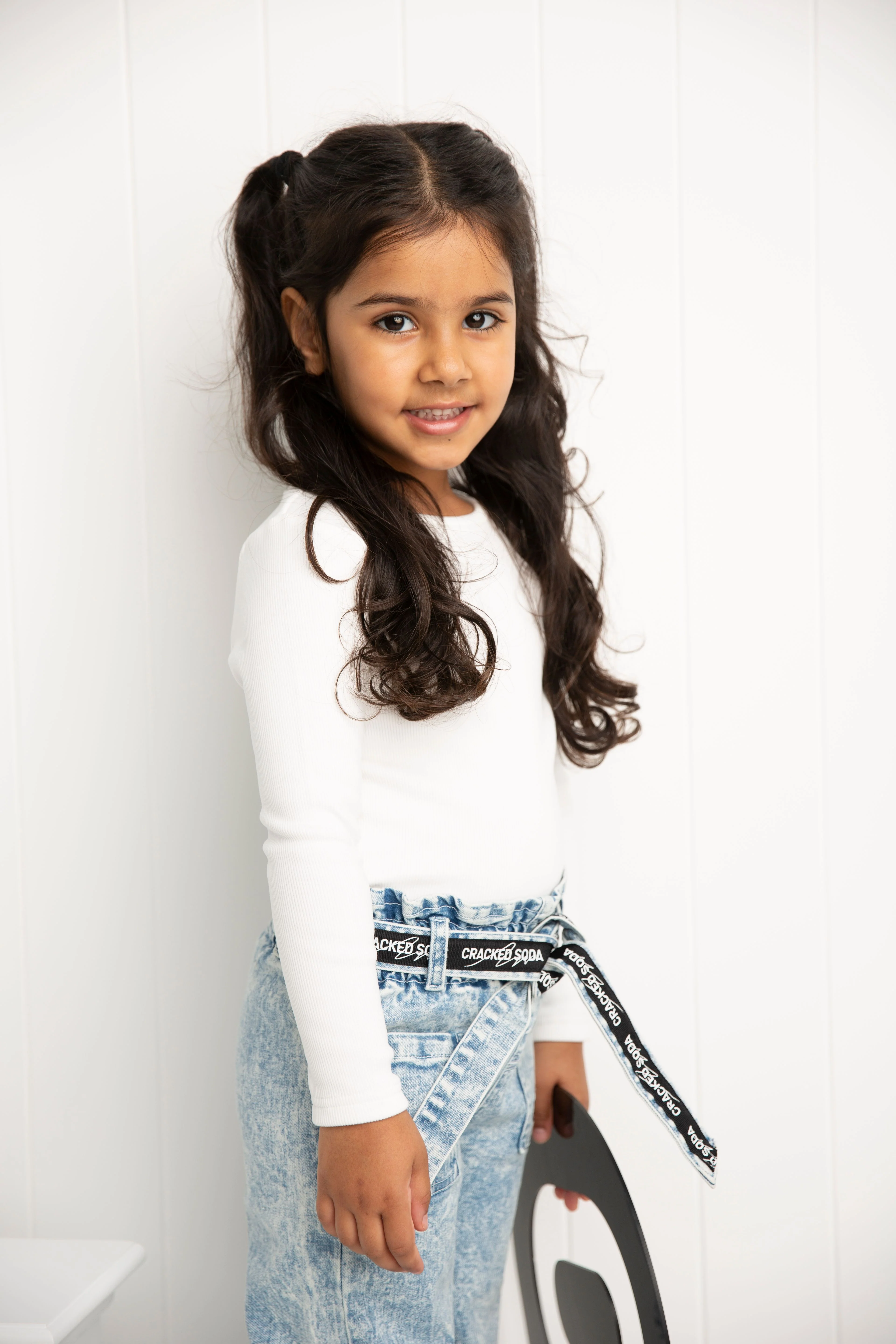 Winter Ribbed Fleece Long Sleeve - Cream White - Image 3