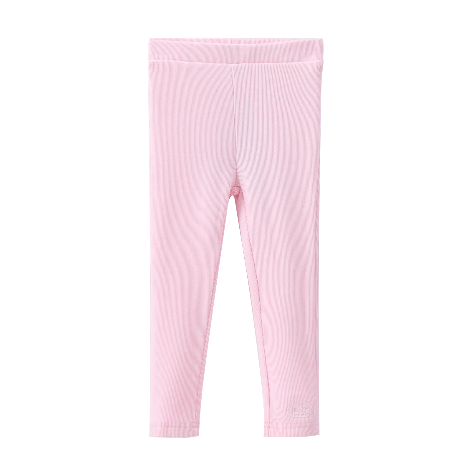 Winter Ribbed Fleece Leggings - Pink
