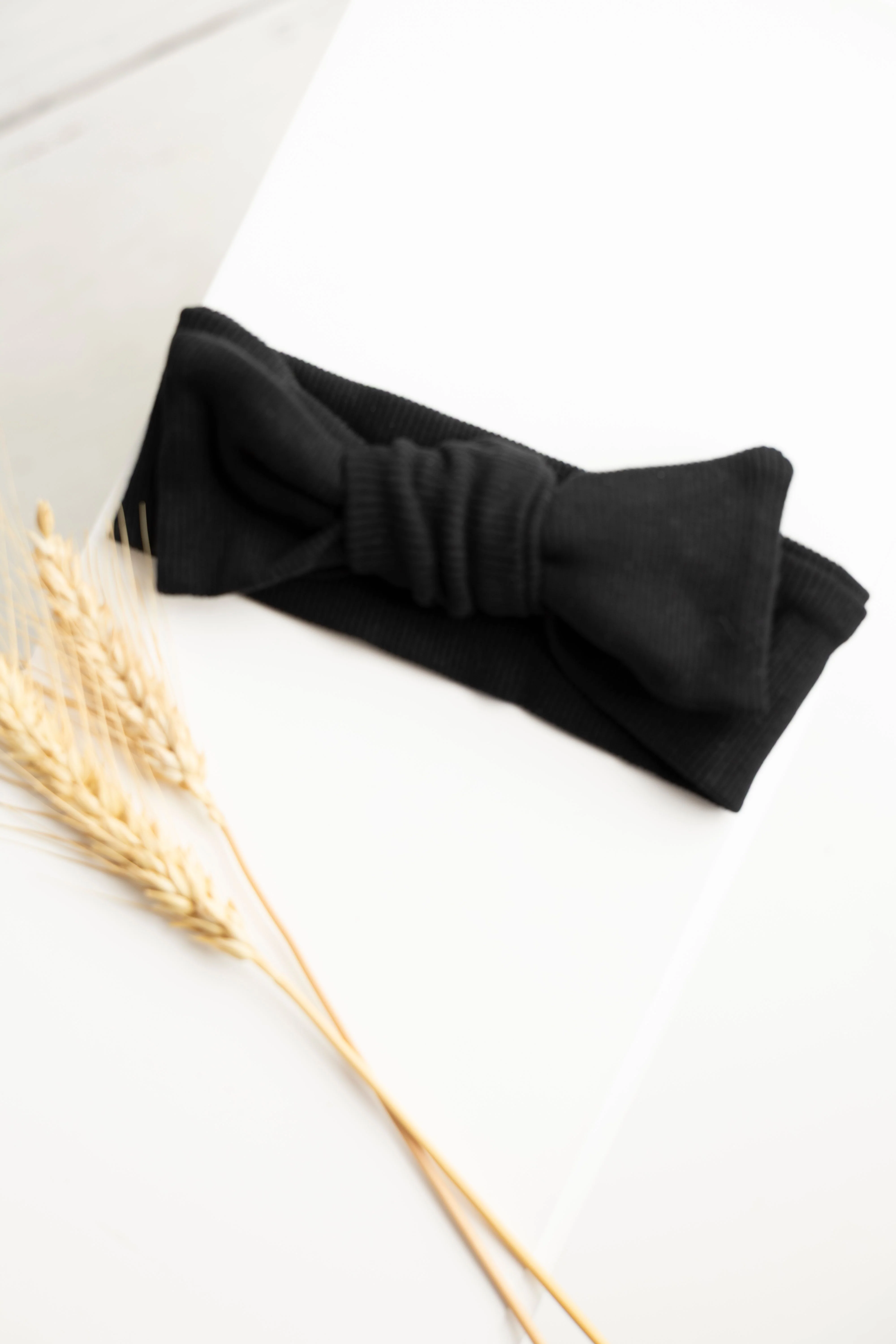 Winter Ribbed Headband - Black