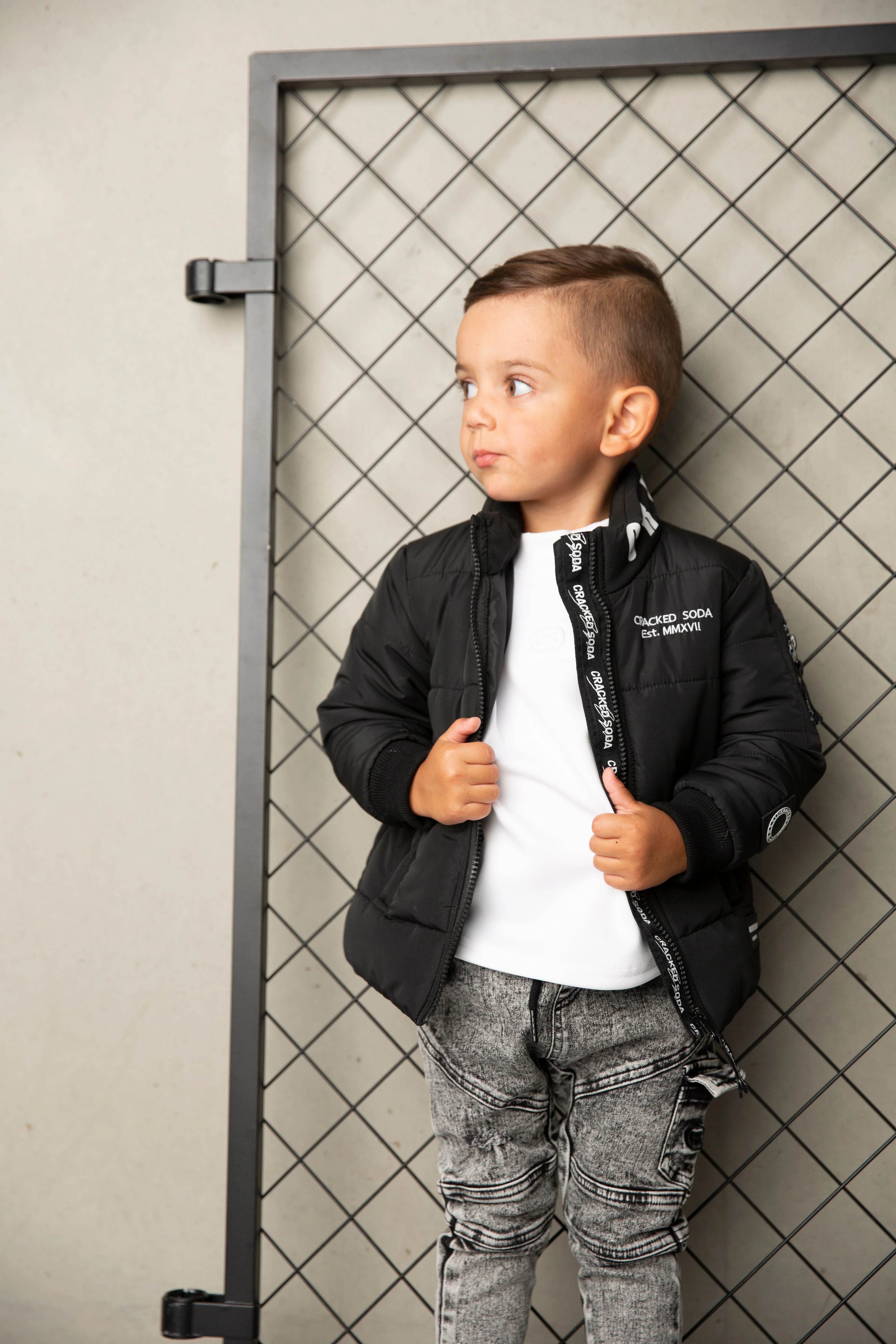 Zack Detailed Puff Jacket - Black - Mens - Image 4