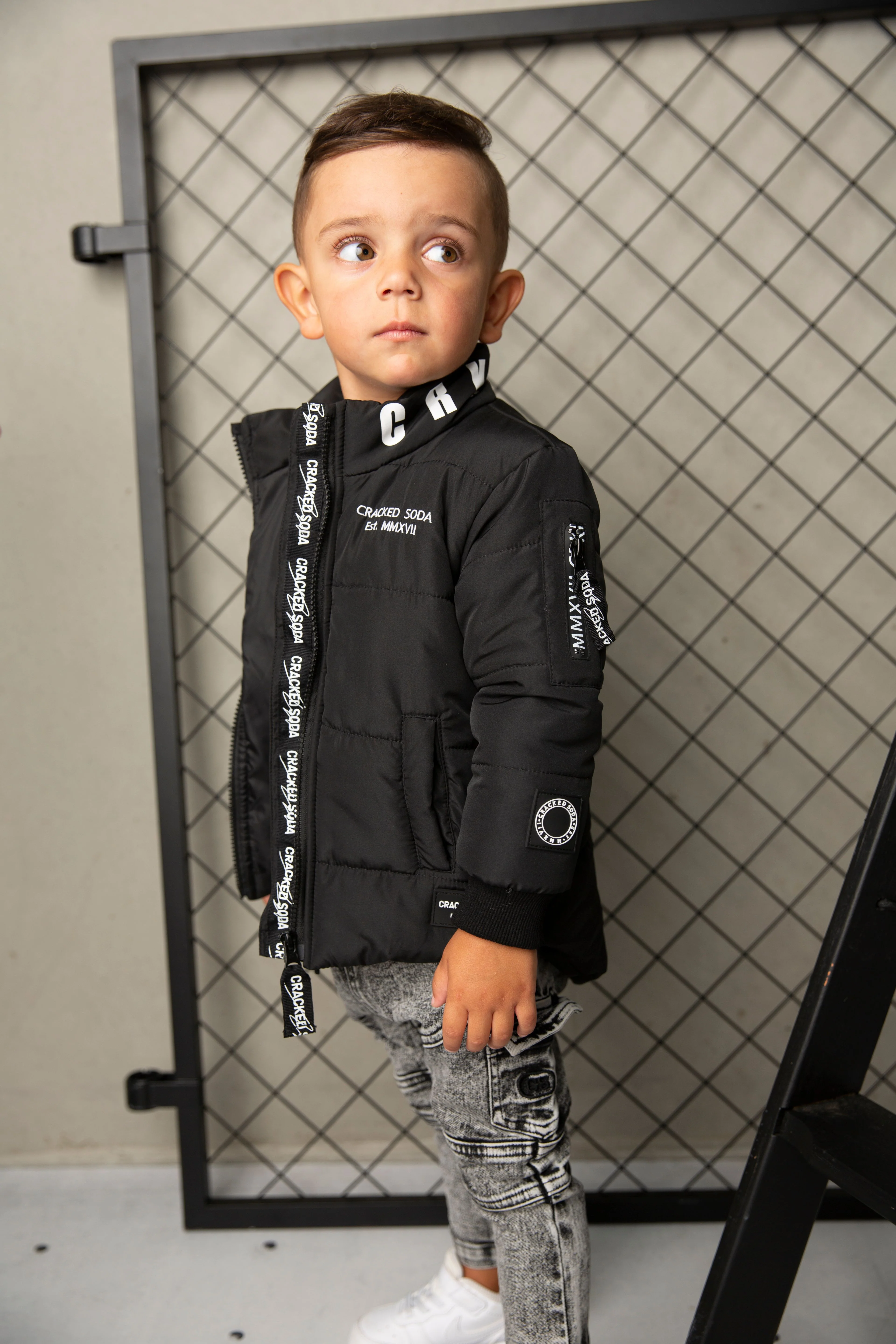 Zack Detailed Puff Jacket - Black - Mens - Image 5