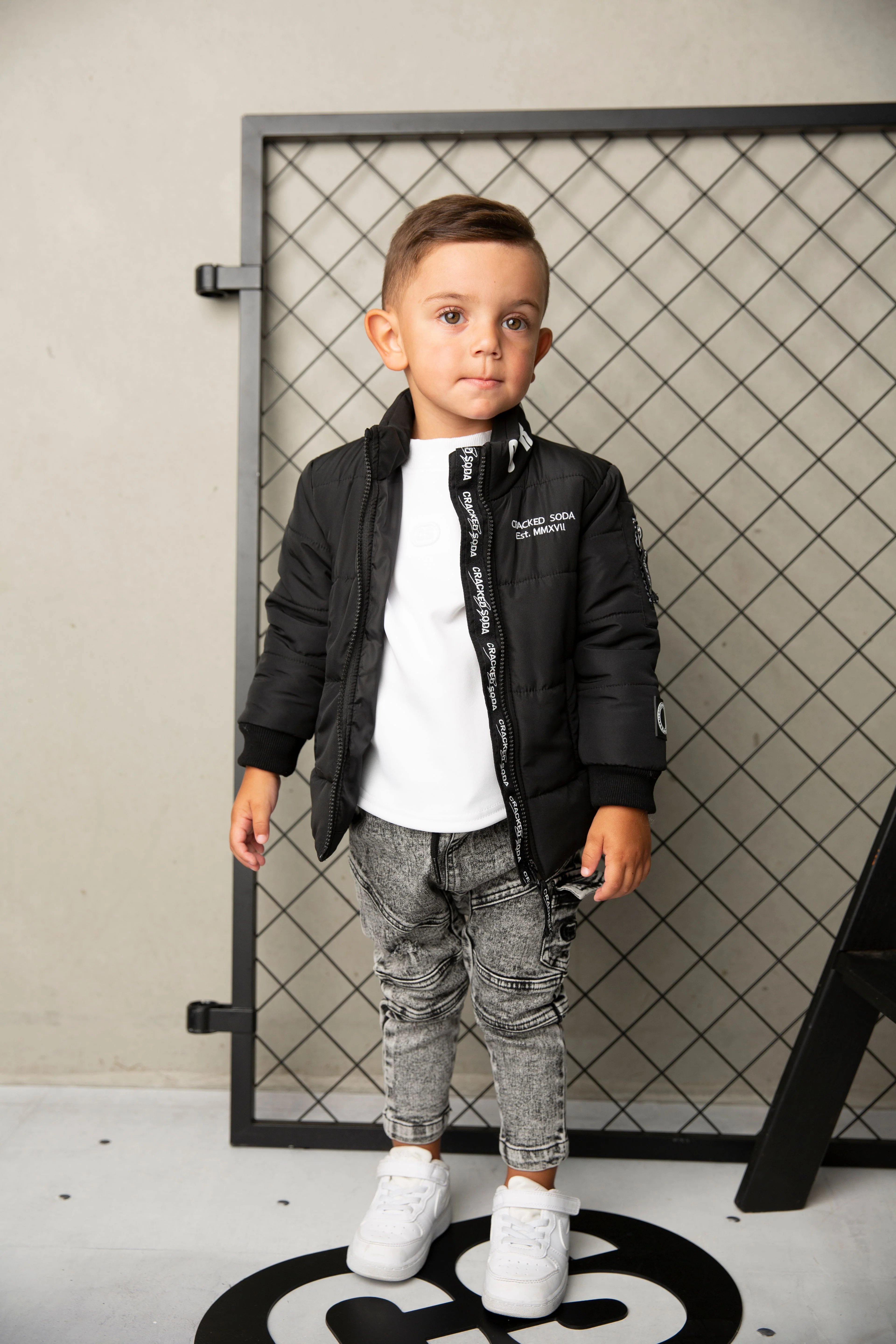 Zack Detailed Puff Jacket - Black - Mens - Image 8