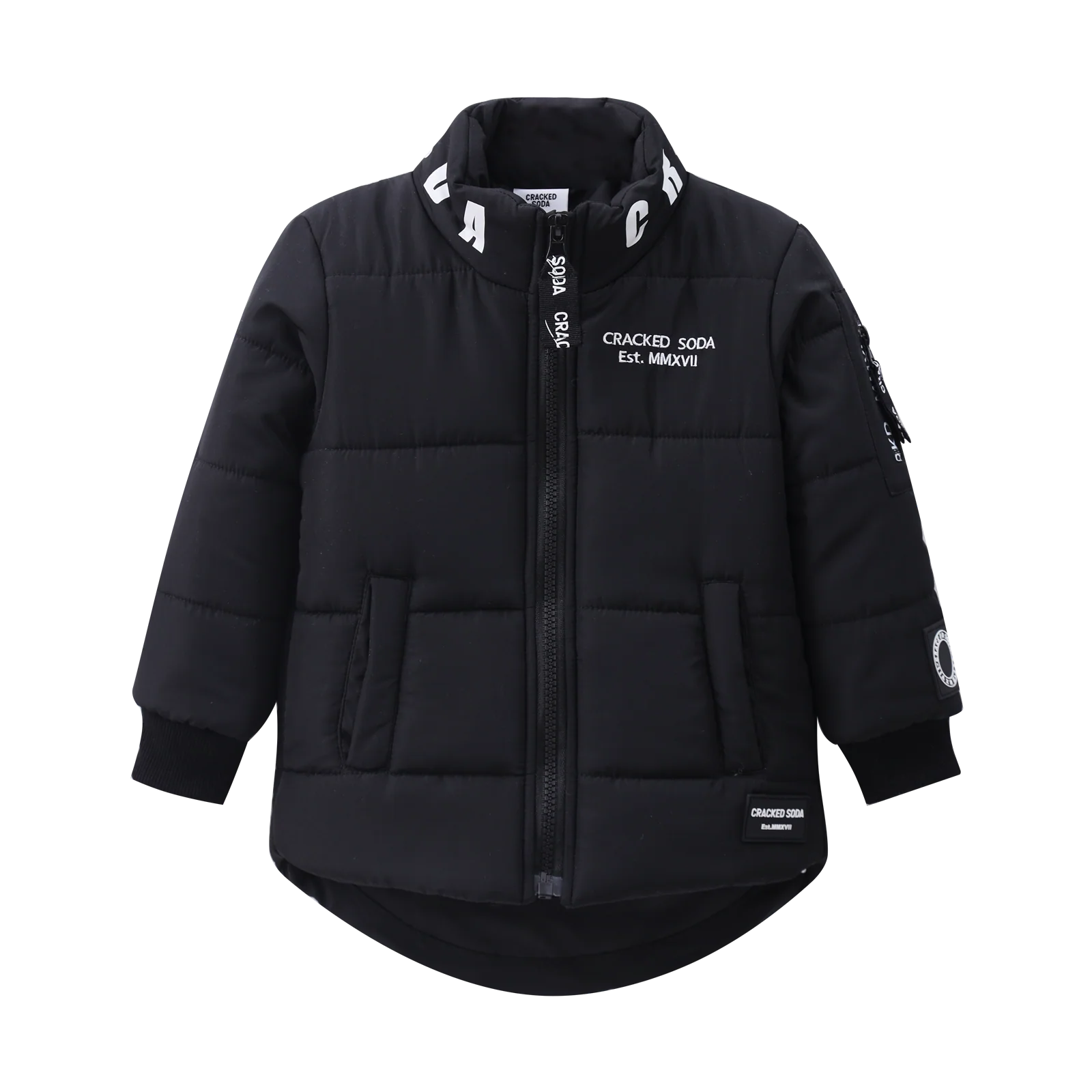 Zack Detailed Puff Jacket - Black - Mens - Image 9