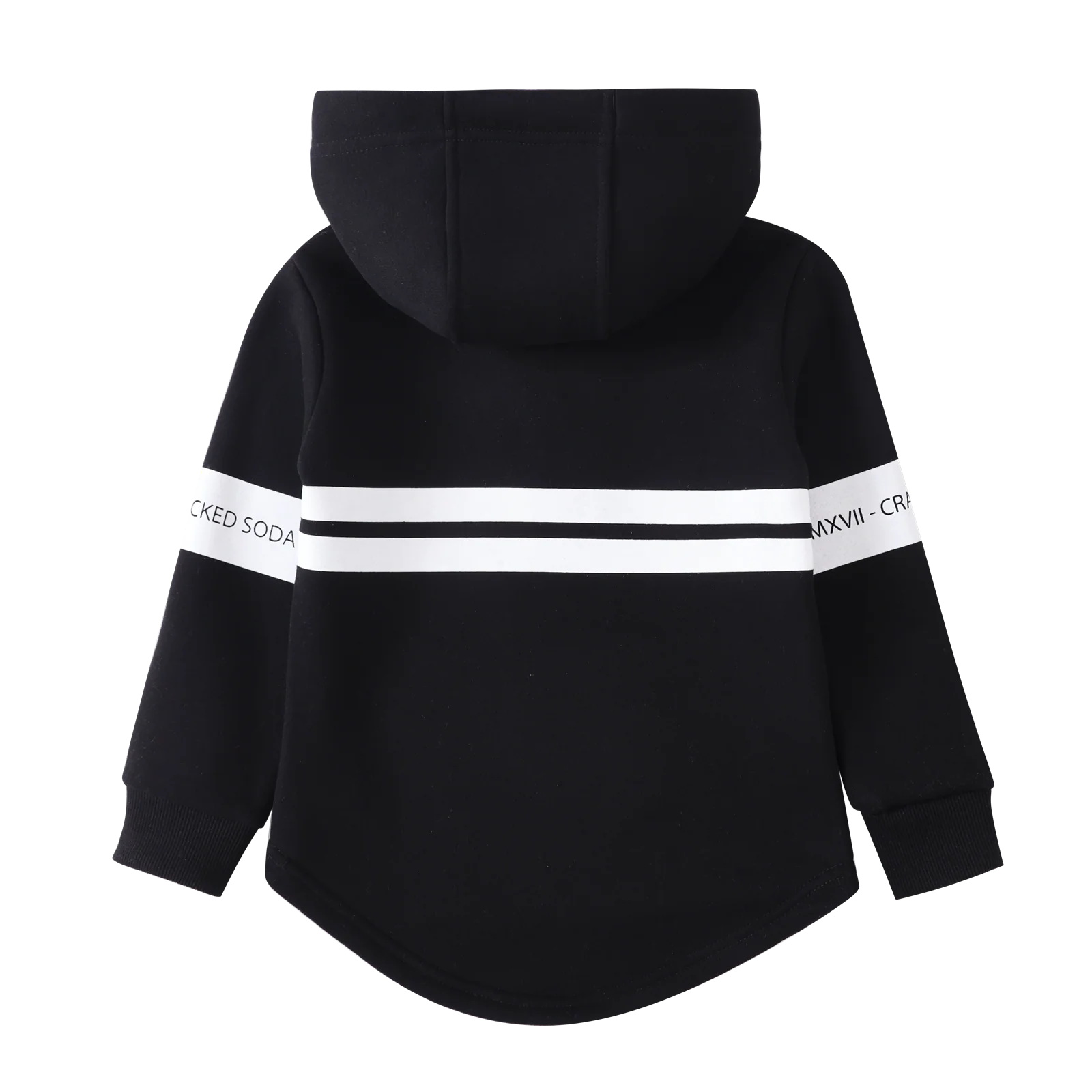 Zack White Stripe Hoodie - Black - Image 7