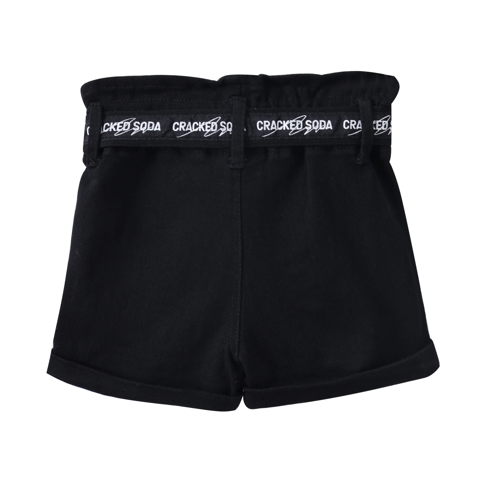 Zara Denim Detail Shorts - Black - Image 4