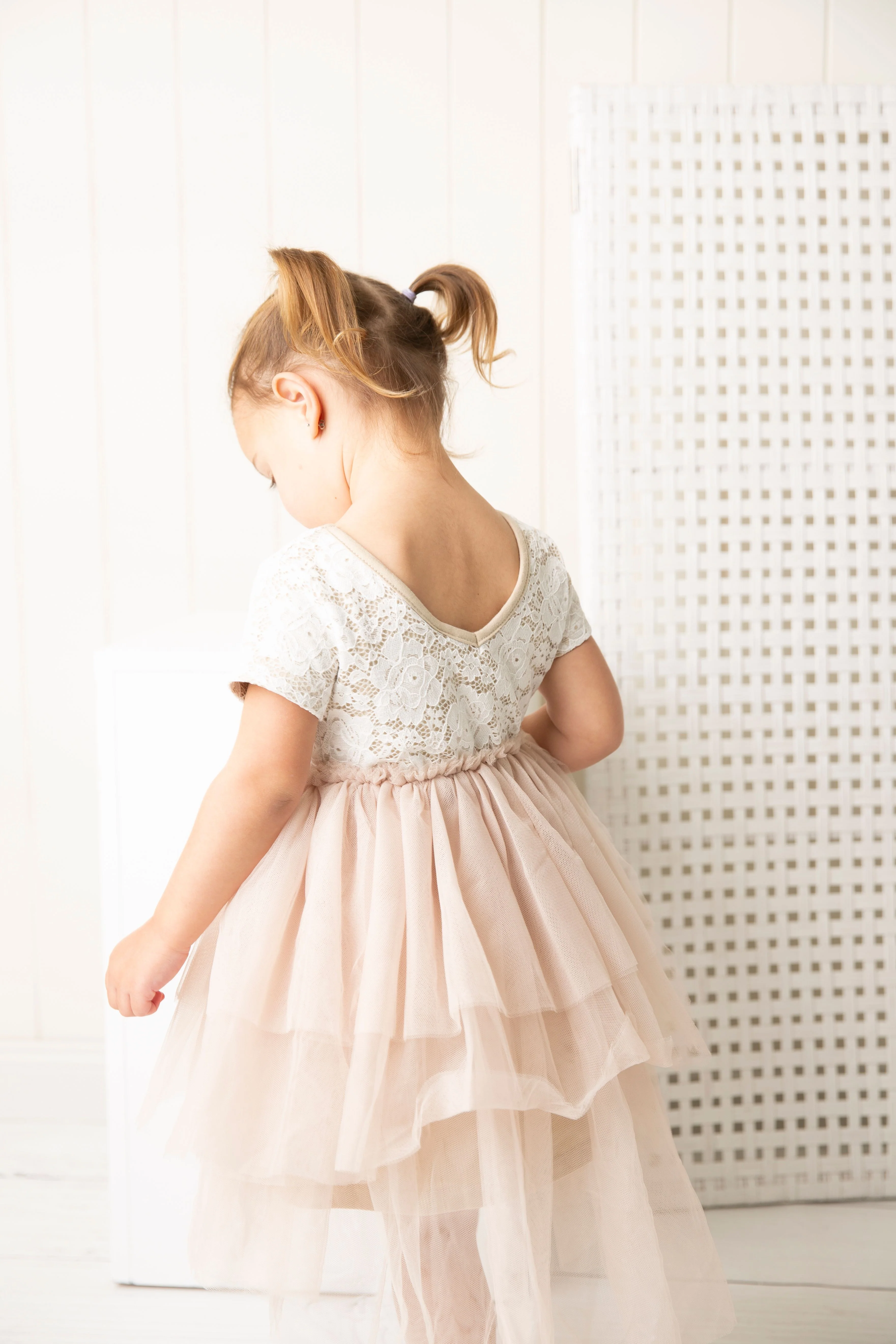 Zaria Lace Tutu - Beige - Image 3