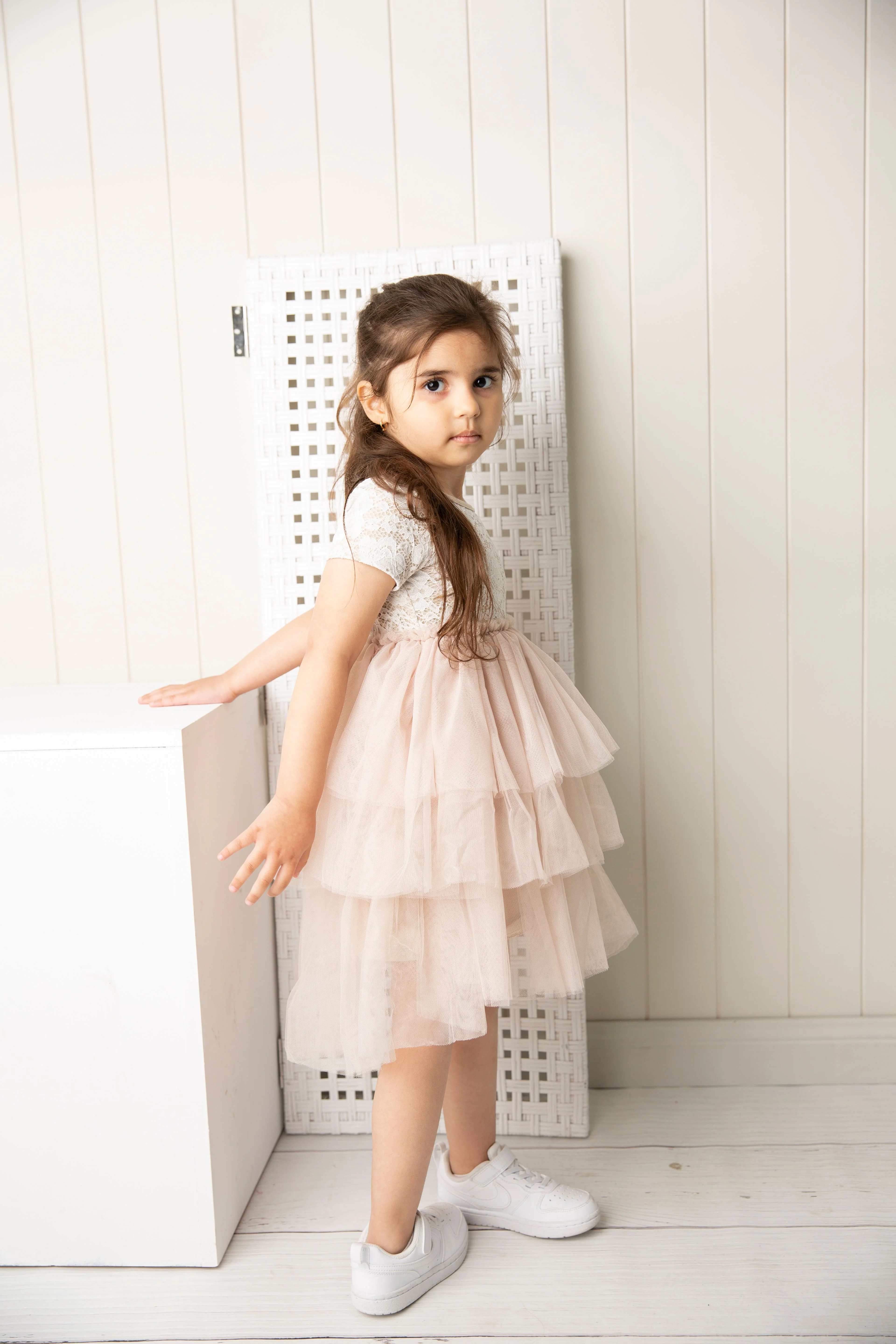 Zaria Lace Tutu - Beige - Image 5