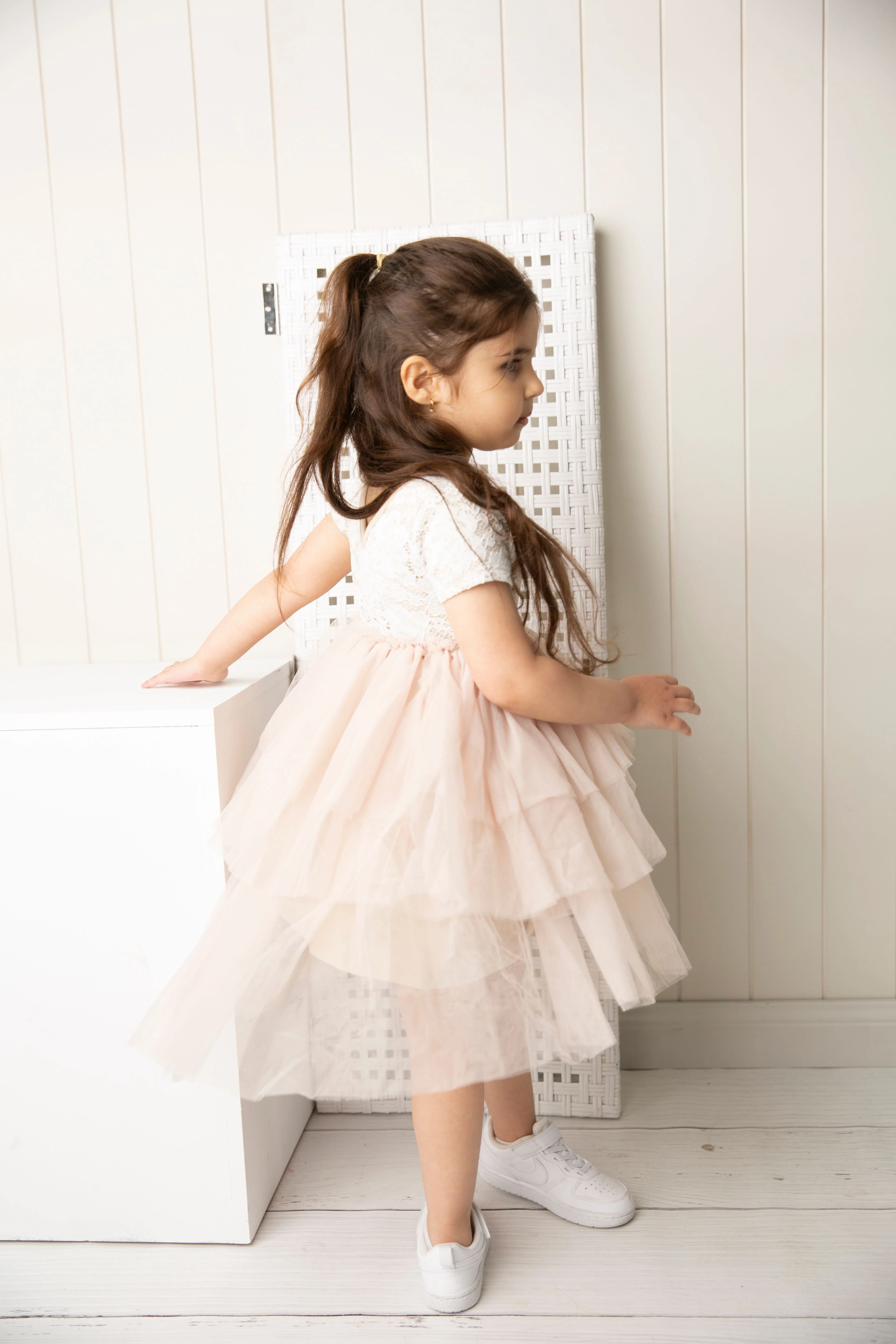 Zaria Lace Tutu - Beige - Image 6