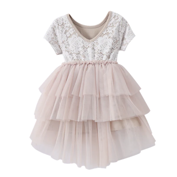 Zaria Lace Tutu - Beige - Image 7