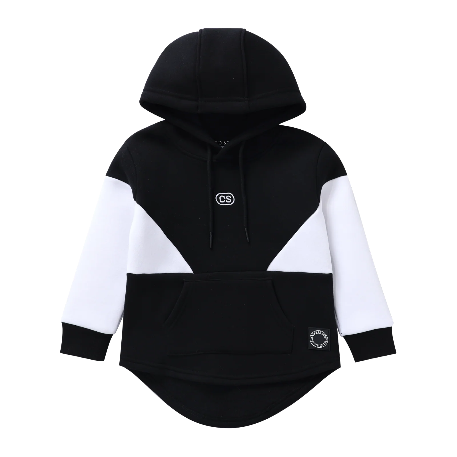 Zayn Essential Hoodie - Black/White - Image 4